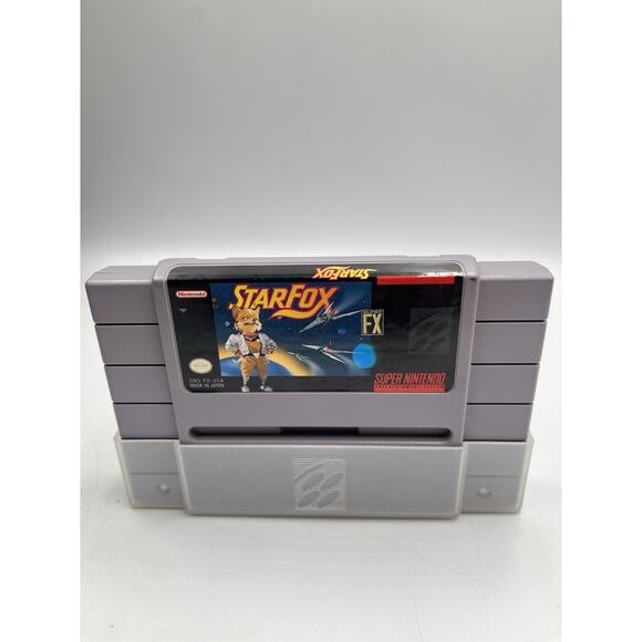Star Fox (Super Nintendo, 1993) SNES Authentic Cartridge Cleaned & Tested - Picture 2 of 9